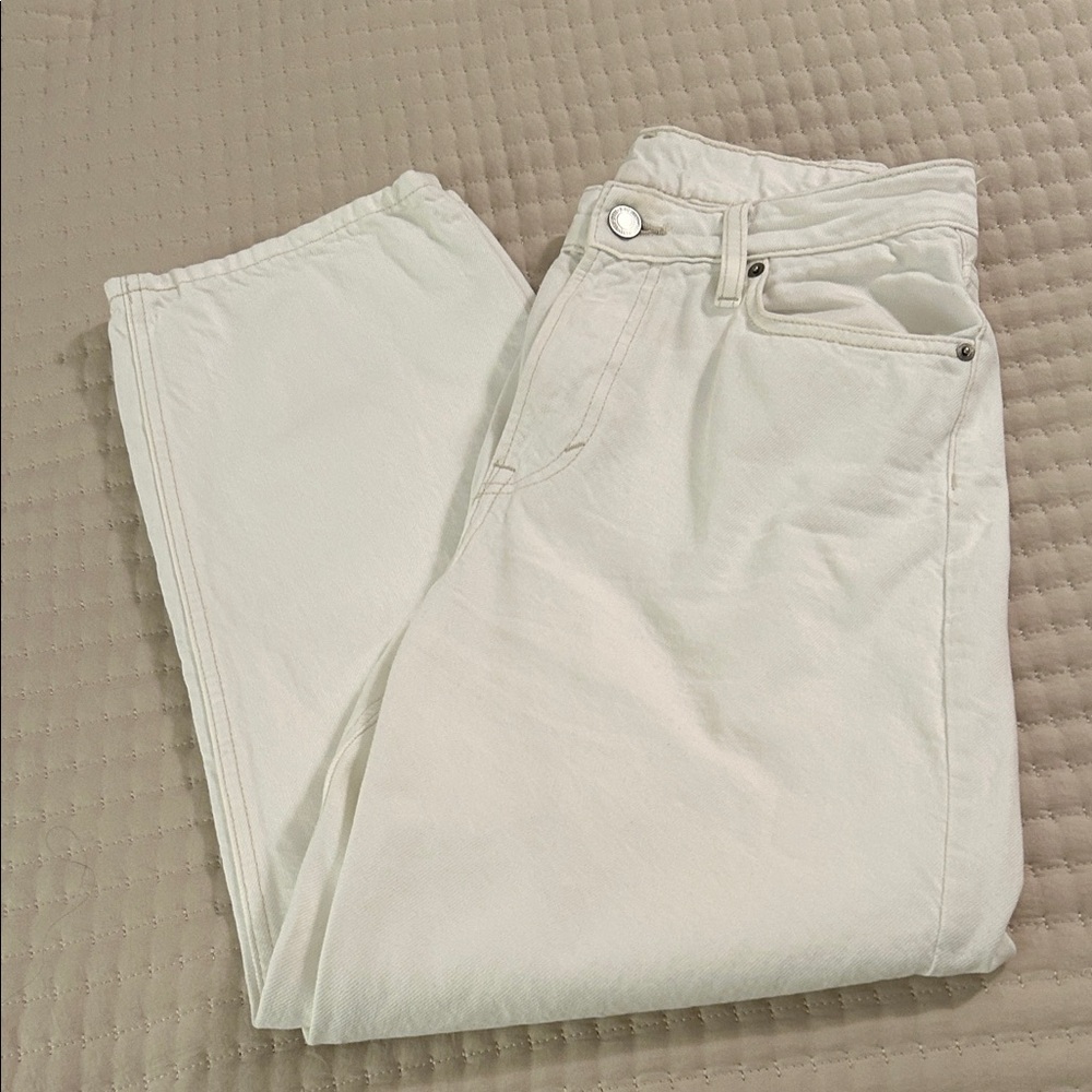 H & M White Denim Jeans